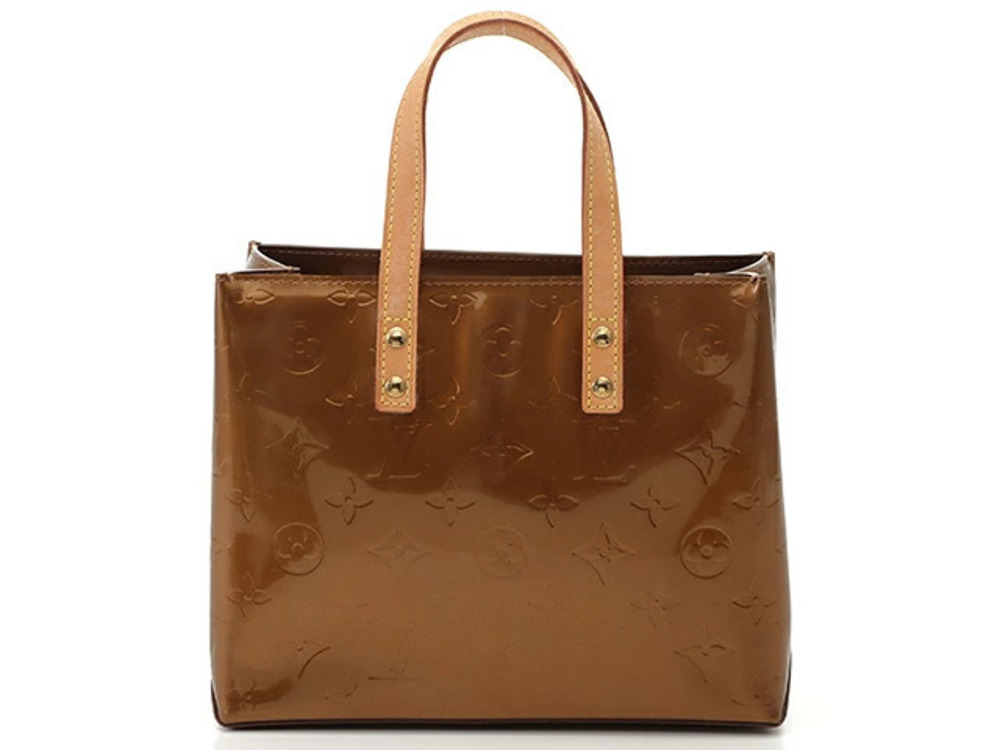 Louis Vuitton Bag Lead Tote Vernis Bronze Brown